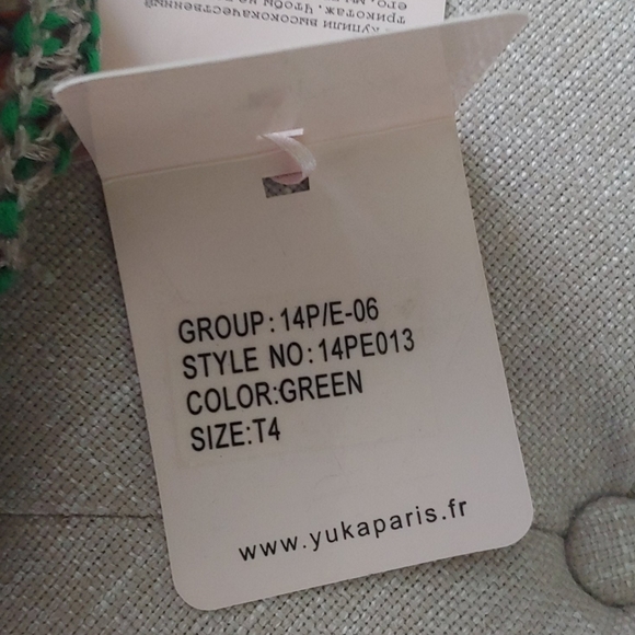 Yuka France Pastel Striped Sweater Lace Back XL - Picture 5 of 7